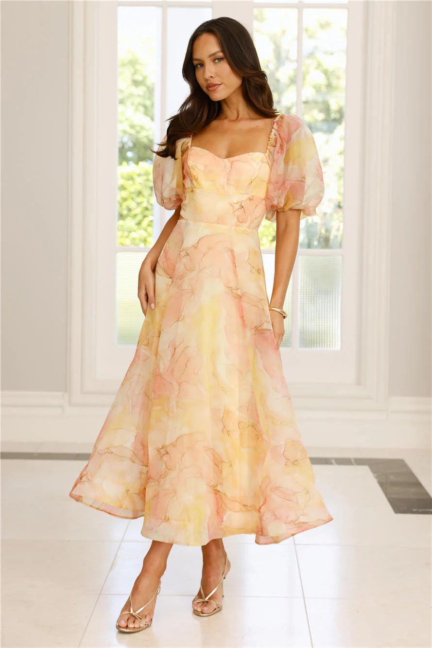 Style Domination Maxi Dress Yellow