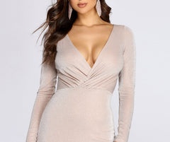 In The City Glitter Mini Dress