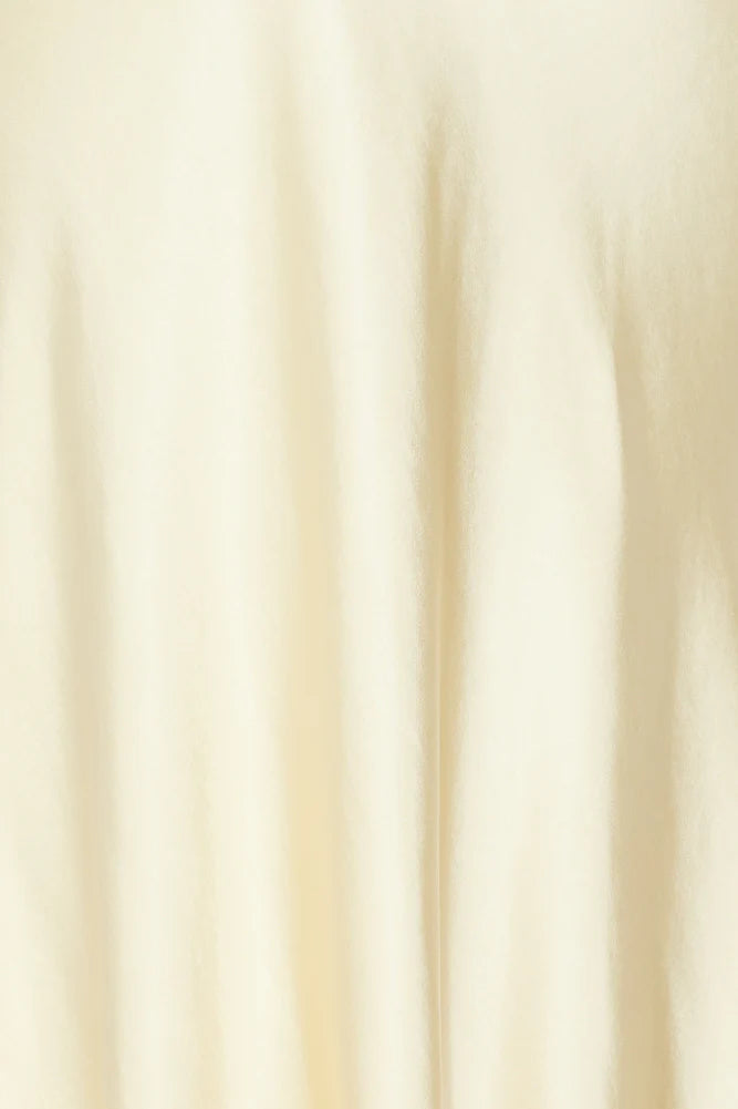 Slip On Class Satin Maxi Dress Yellow