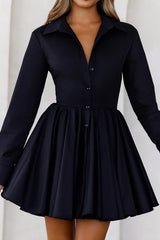 Stylish Adventures Shirt Dress Black