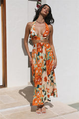 Stepping Out Maxi Dress Orange