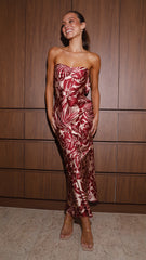Kahoni Maxi Dress - Flame Floral