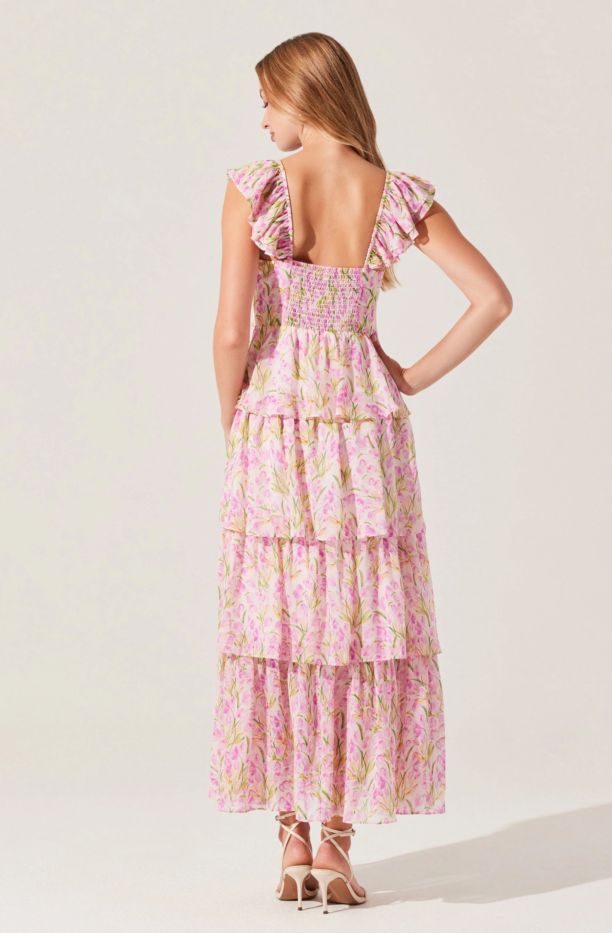 Midsummer Floral Tiered Maxi Dress