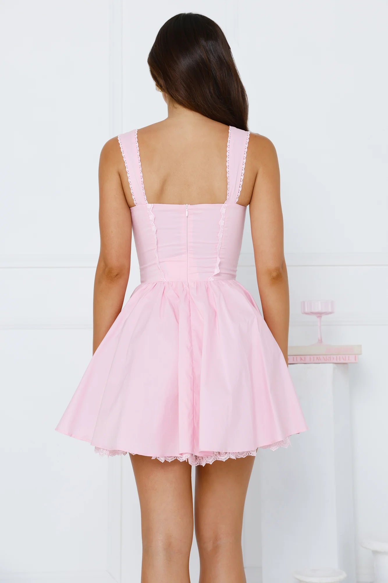 Soft Aesthetic Mini Dress Pink