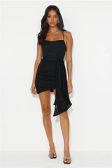 Splash Of Sass Lace Mini Dress Black