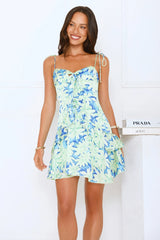 Soft But Spicy Mini Dress Blue