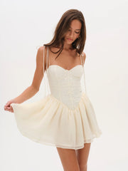 Rosie Jacquard Bustier Mini Dress