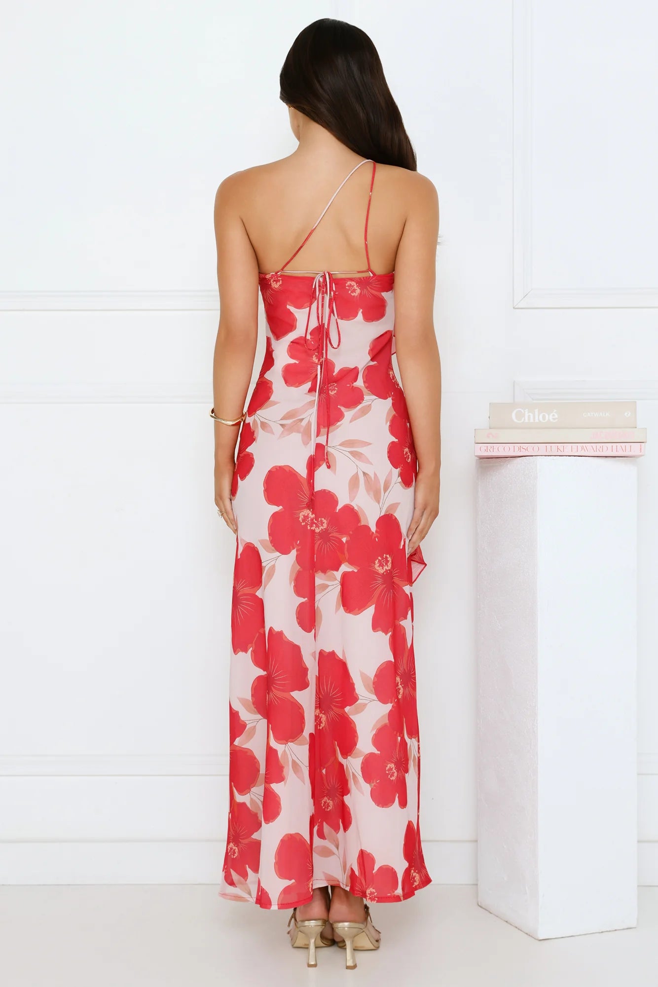 Summer Serenade One Shoulder Maxi Dress Pink