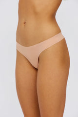 UNDERCOVER Style Helpers Seamless High Cut Thong Latte 3 Pack