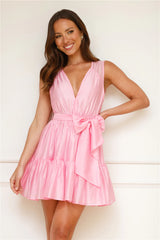 Stylish Sophistication Mini Dress Pink