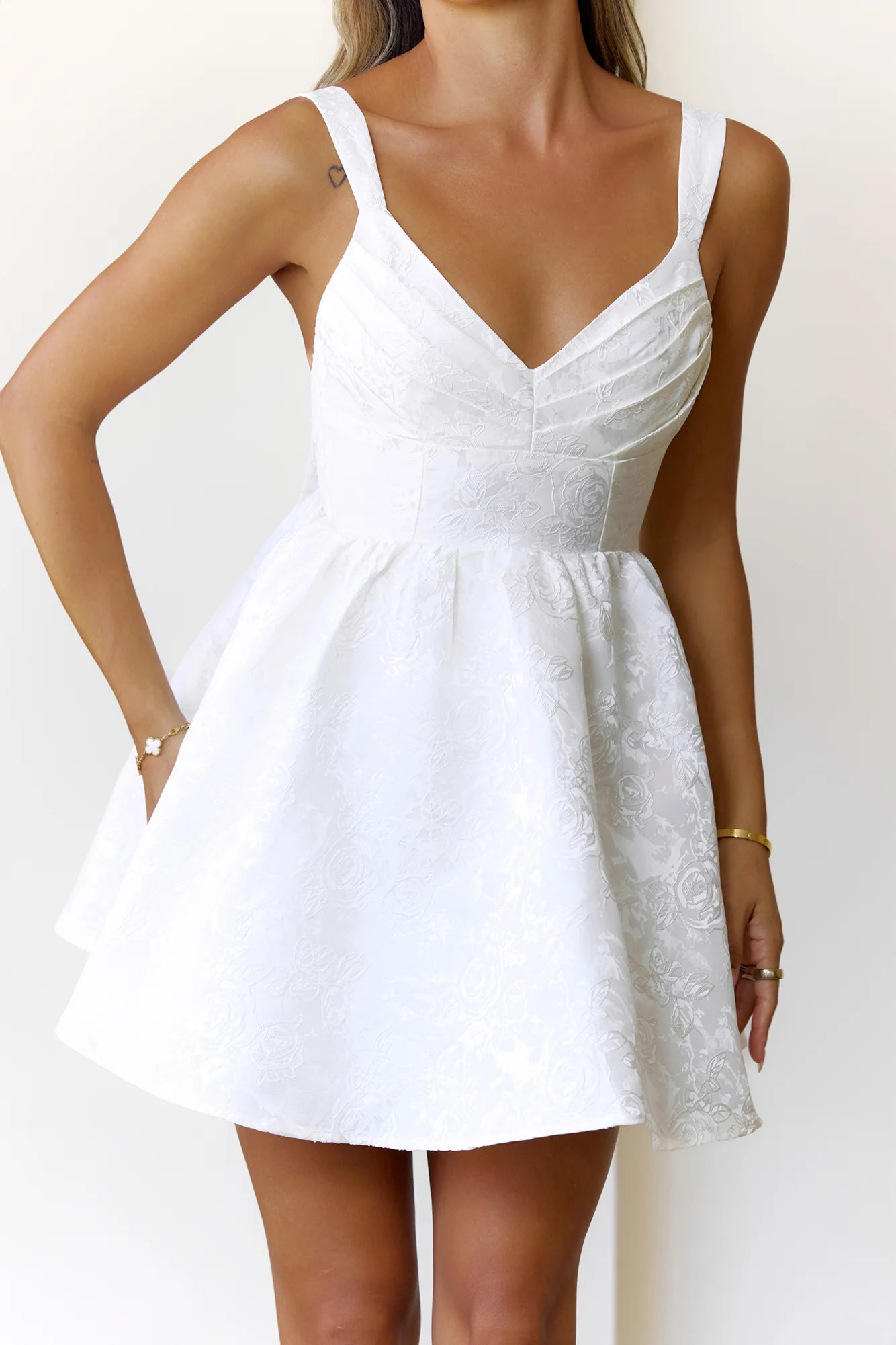 Style In Session Mini Dress Off White
