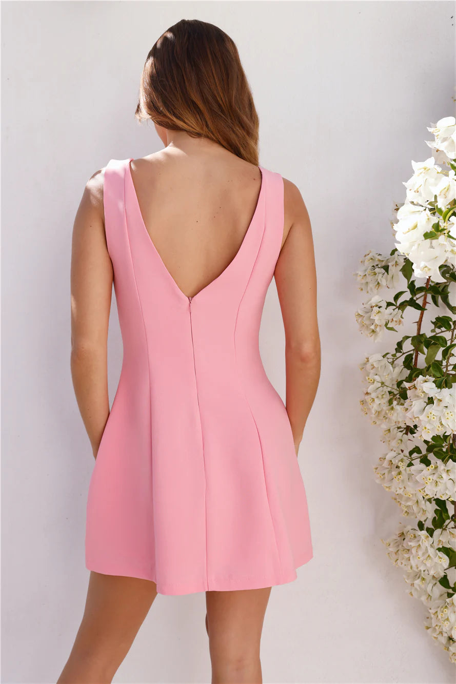 Spring Into Style Mini Dress Pink