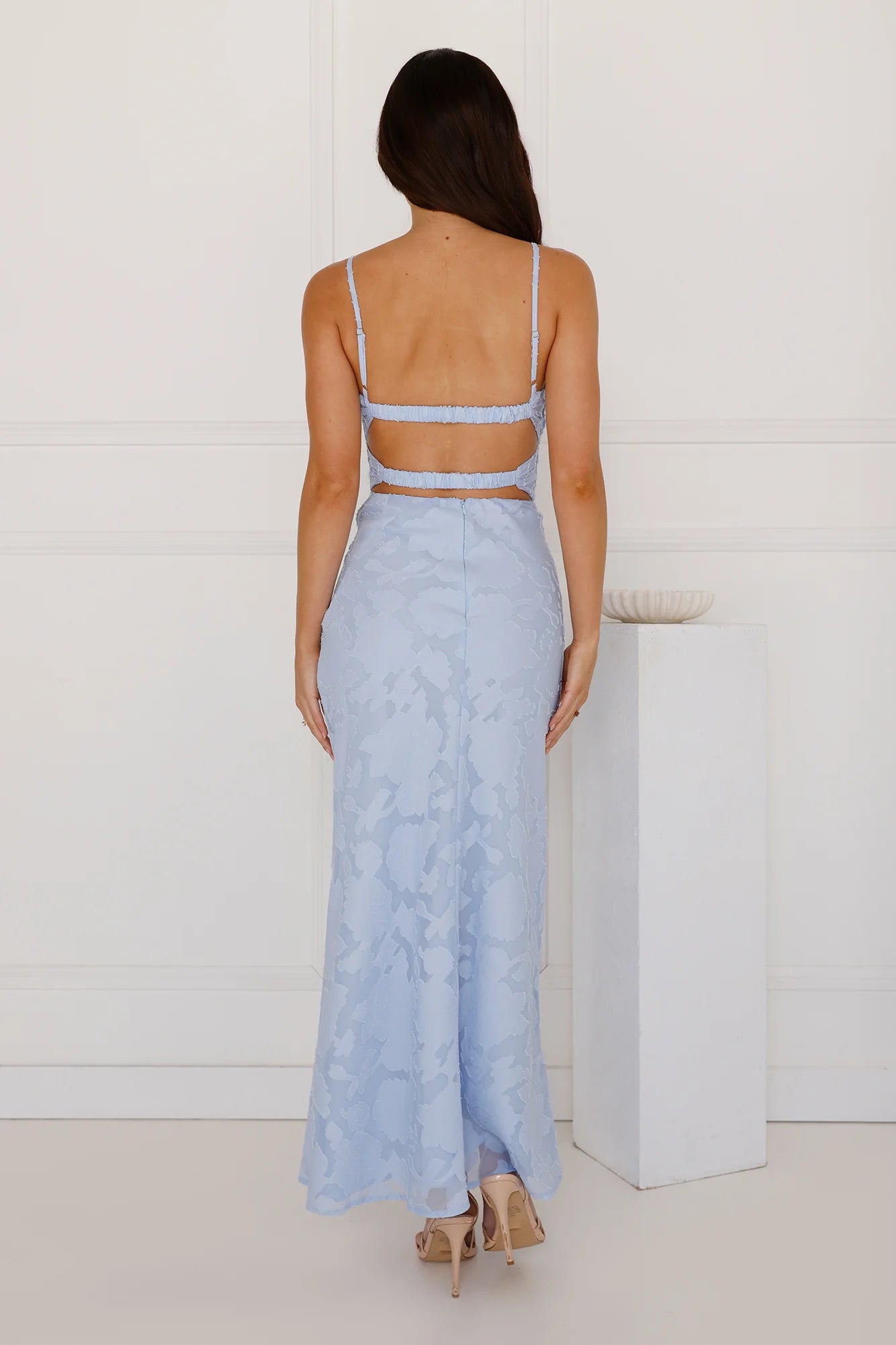 Secluded Shores Maxi Skirt Blue