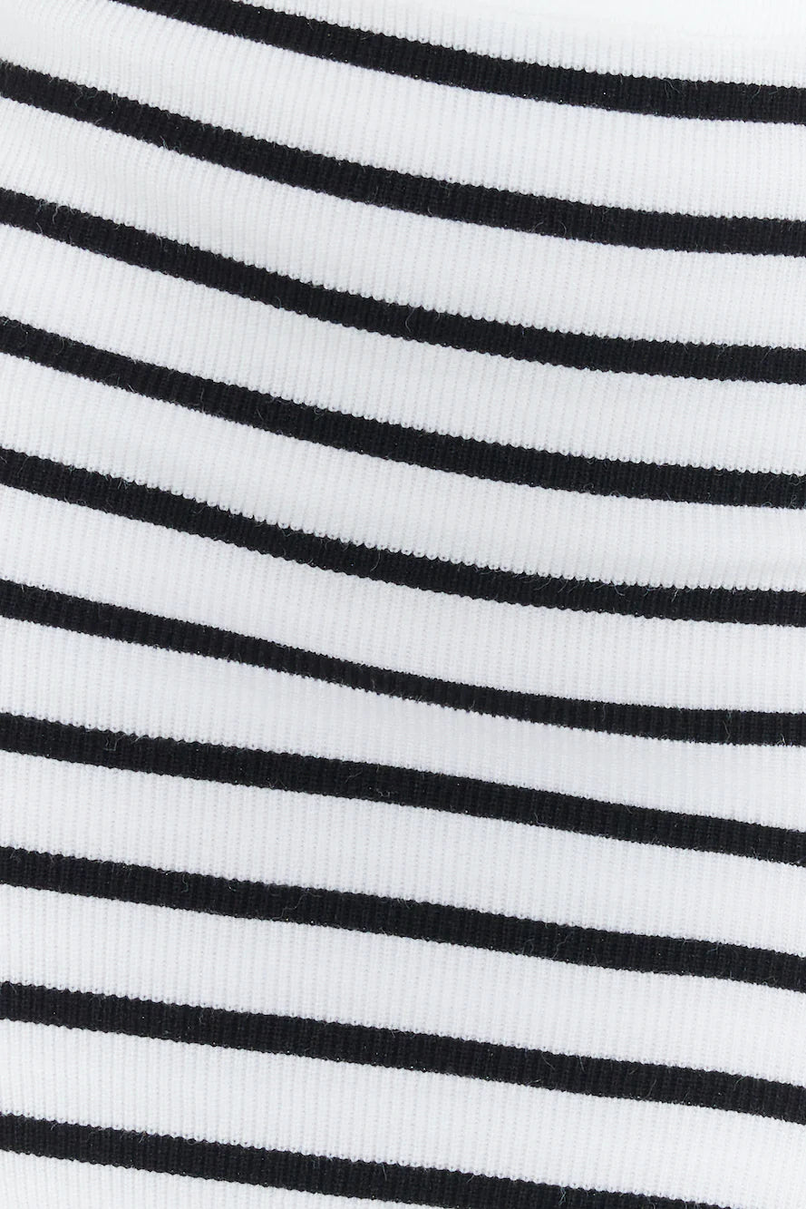 Set On You Knitted Crop Top White