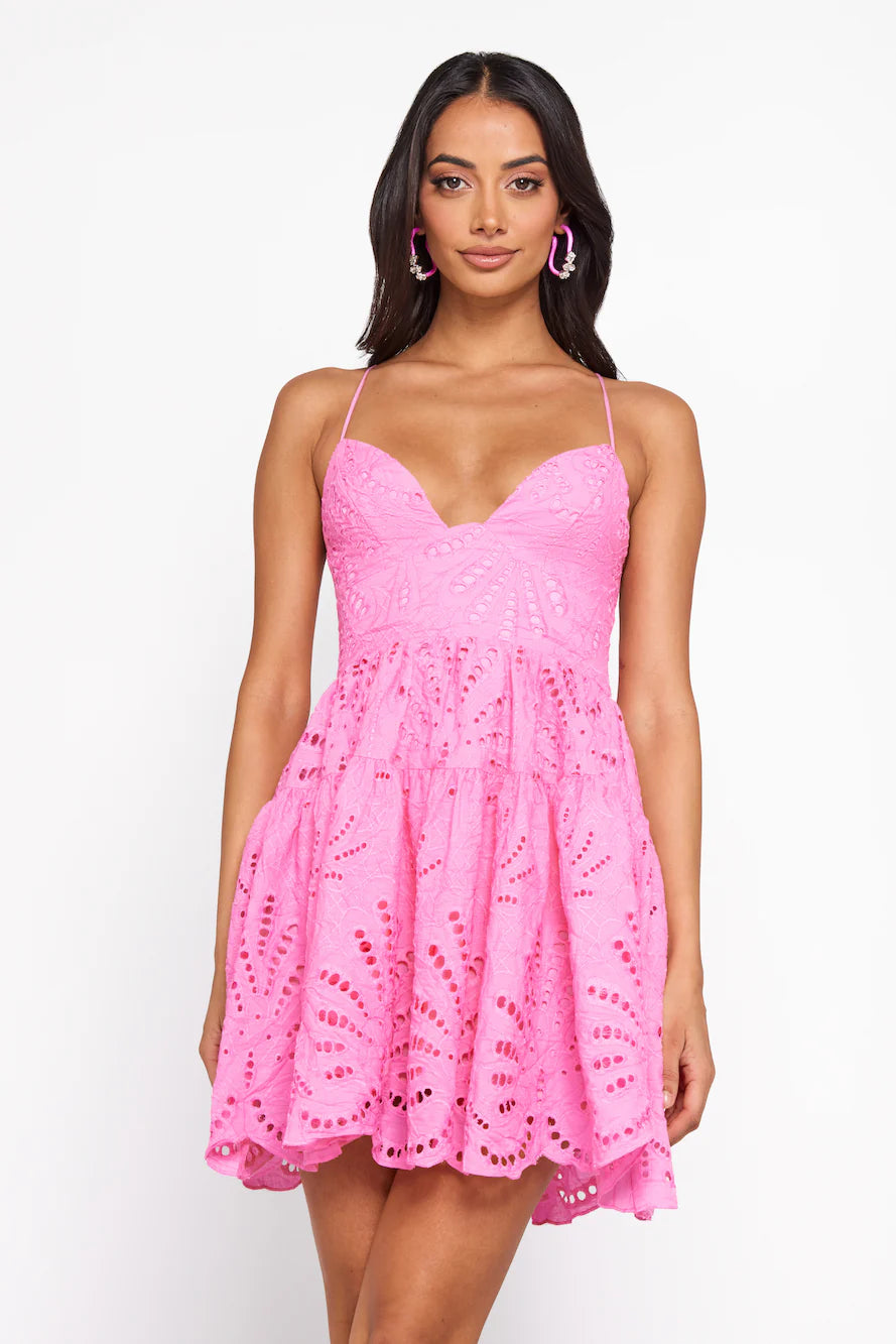 Seeking The Truth Mini Dress Pink