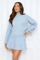 Seasonal Style Knit Sweater Sky
