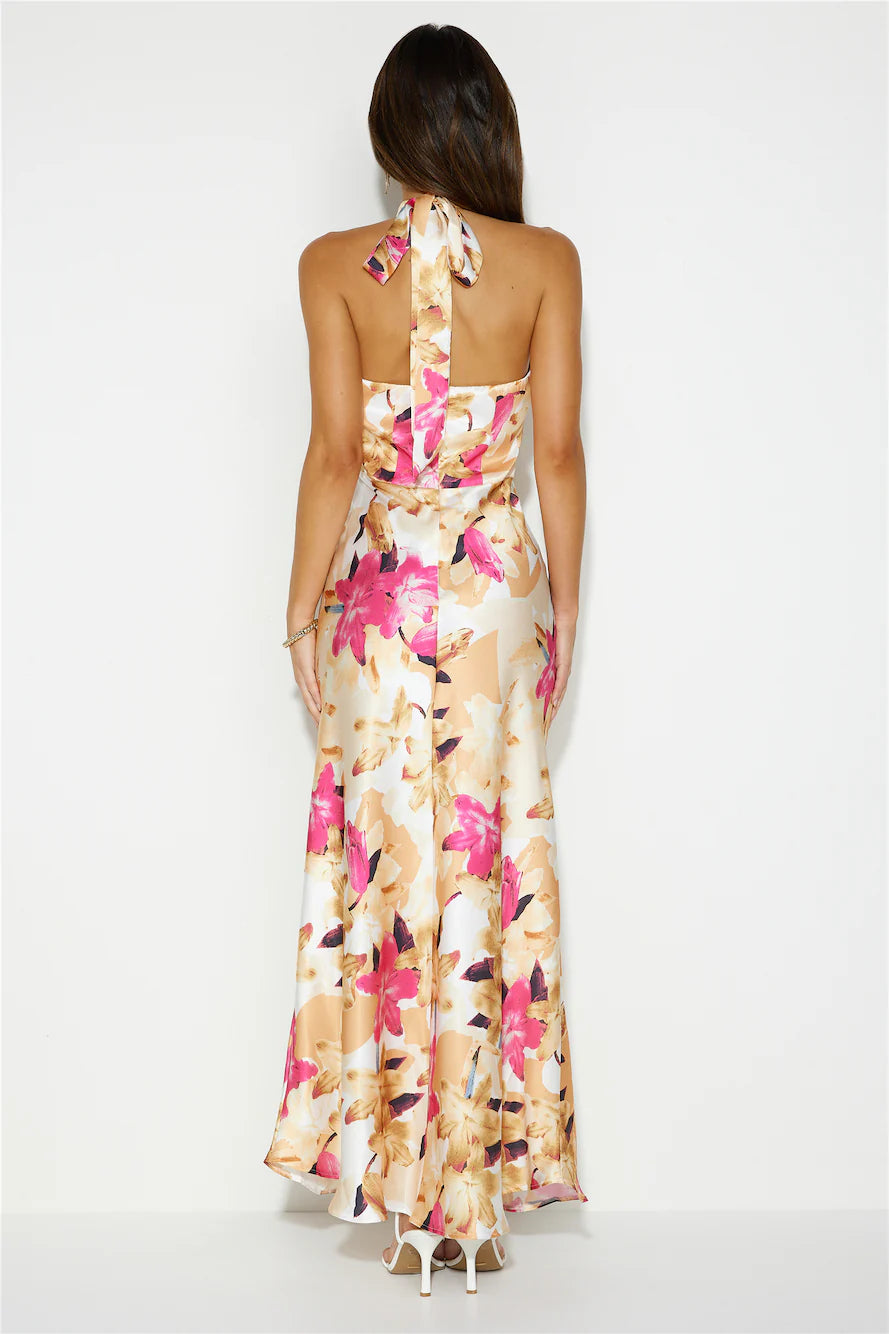 Simply Sleek Maxi Dress Pink