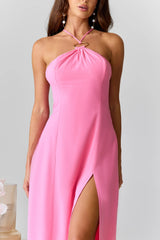 She's Captivating Midi Dress Pink