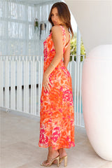 Snapping Pictures Maxi Dress Orange