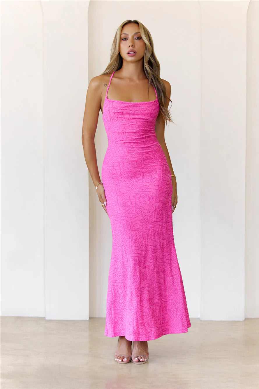 Serene Aurora Maxi Dress Pink