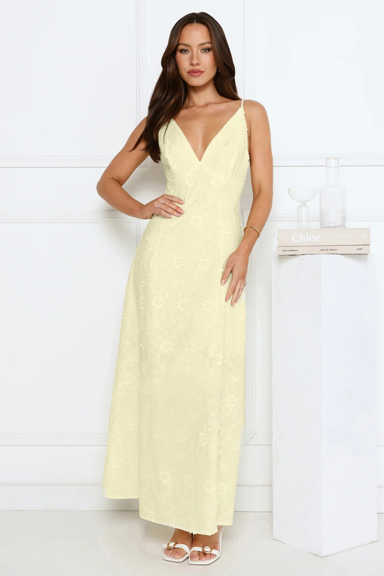 Soft Moonbeam Maxi Dress Yellow
