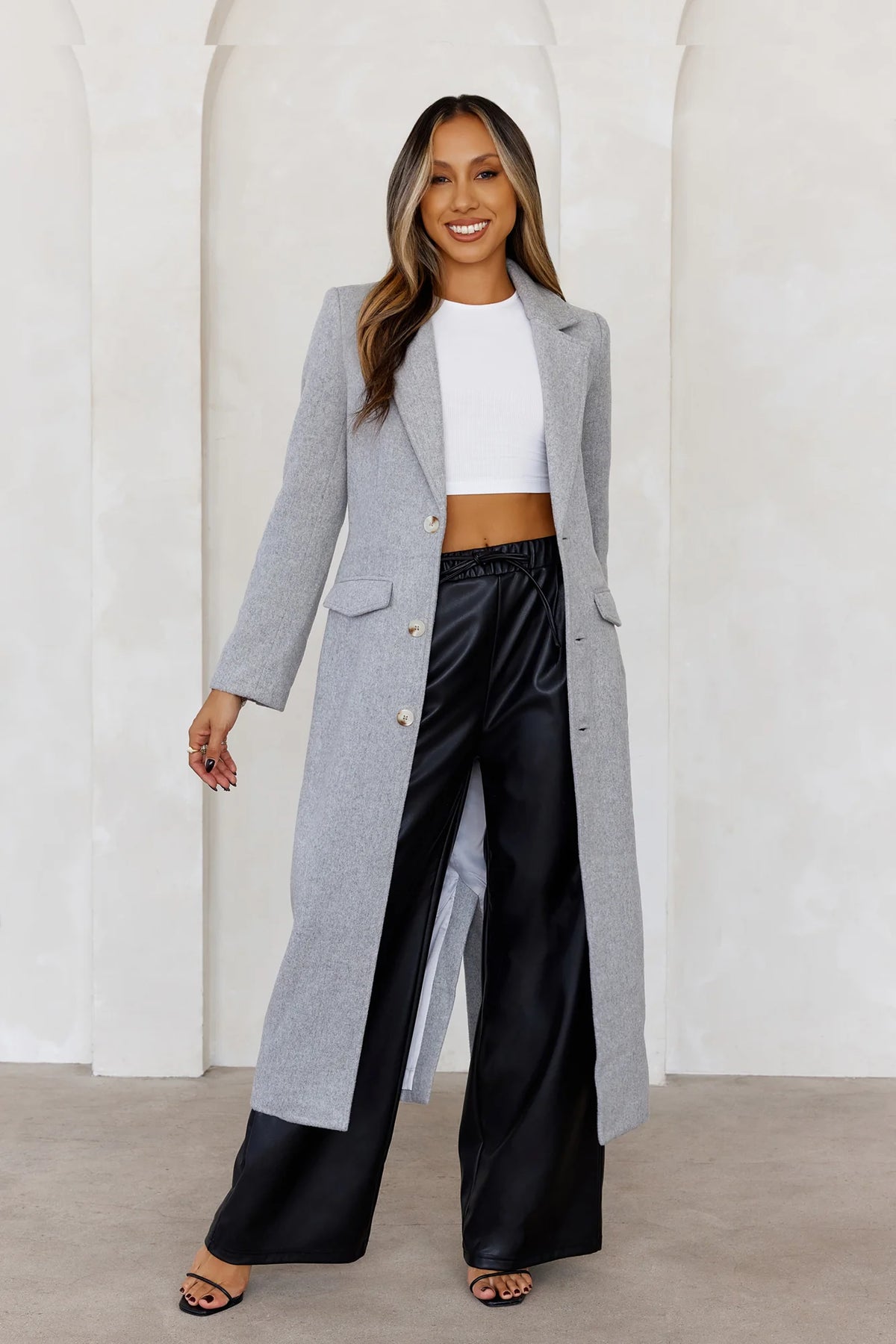 Secret Crush Coat Grey Marle