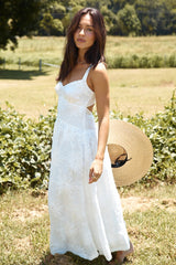 Porcelain Princess Maxi Dress White