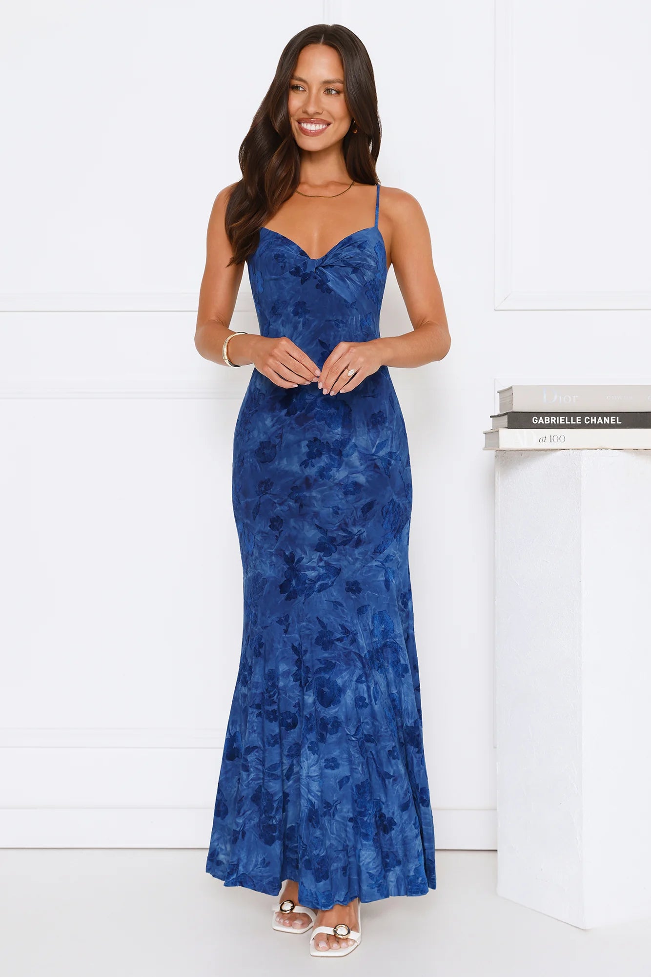 She's A Wildflower Maxi Dress Blue