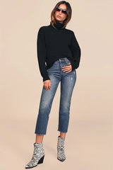 Amazing Memories Black Turtleneck Sweater